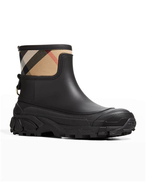 ryan check rain boots burberry|Burberry rain boots.